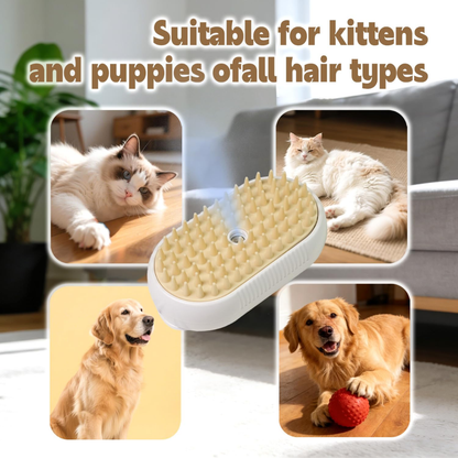 Cepillo para mascota con spray