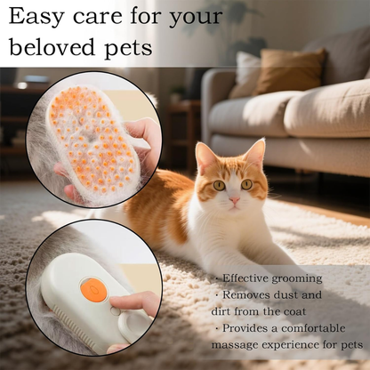 Cepillo para mascota con spray